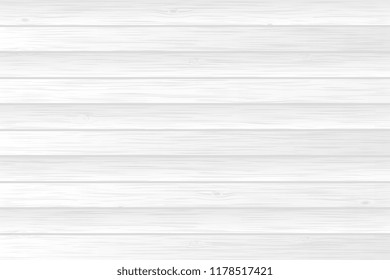 White wood plank texture. Vector background