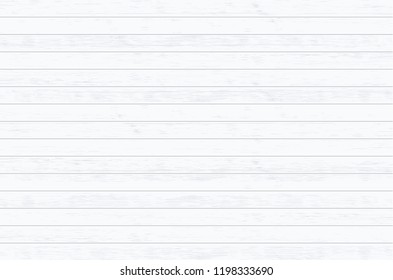 White wood plank texture vector background.
