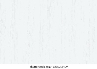 White wood plank texture vector background.