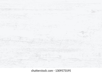 White wood plank texture vector background.