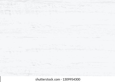 White wood plank texture vector background.