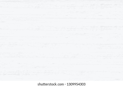 White wood plank texture vector background.