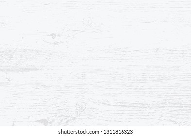 White wood plank texture vector background.