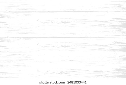 White wood plank texture vector background, White , Black wooden table top view.