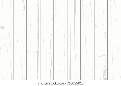 White wood plank texture vector background