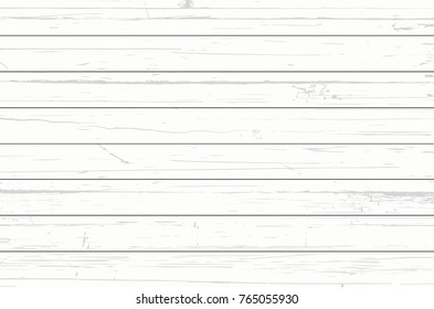 White wood plank texture vector background