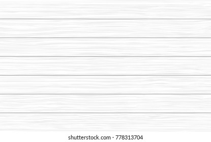 White wood planks vector texture background