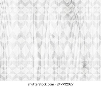 white wood texture background with ethnic tribal geometric pattern