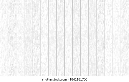 White wood vector background. Minimal light gray wooden planks texture for flat lay, banners, presentations