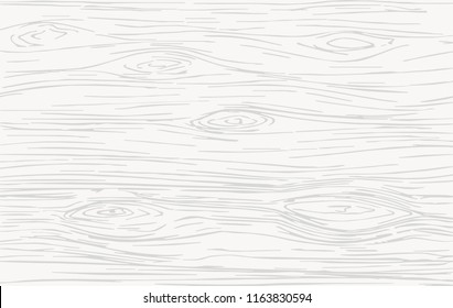 White wooden cutting, chopping board, table or floor surface. Wood texture. Vector illustration.