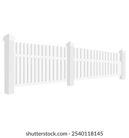 White wooden fence interior decoration