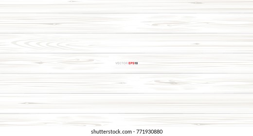 White wooden pattern and texture for background. Vector illustration.