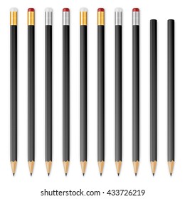 White wooden sharp pencils