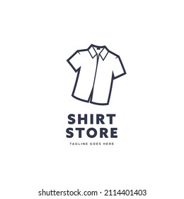 White work shirt store logo icon template