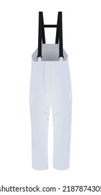 White working pants. vector illustration