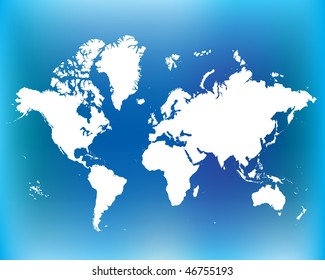 White World Map