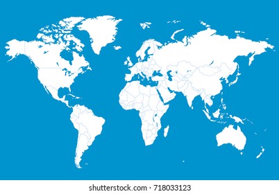 White world map