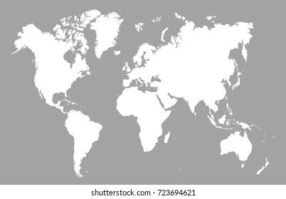 White world map