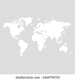 
white world map on grey background illustration vector