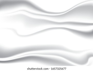 White wrinkled fabric background image
