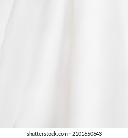 Tela blanca arrugada. Muestra de textiles. Estilo de moda.