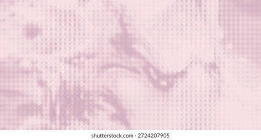 Textura de papel arrugado blanco. Fondo de manga pixelado de semitono de Vector. Puntos de color beige claro neutro bg. Telón de fondo urbano grunge. Amplio Anuncio duotono Horizontal. Plantilla de collage punk arrugado	
