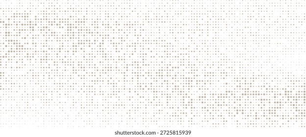 White wrinkled paper texture. Vector halftone pixelated manga background. 