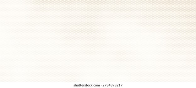 Textura de papel arrugado blanco. Fondo de manga pixelado de semitono de Vector. Puntos de color beige claro neutro bg. Fondo urbano sucio. Amplio Anuncio de duotono Horizontal. 