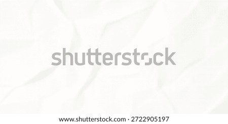 White wrinkled paper texture. Vector halftone pixelated manga background. Light beige neutral color dots bg. Grungy urban backdrop. Wide horizontal duotone banner. Crumpled punk collage template	