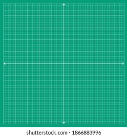 White x axis and White y axis on green background