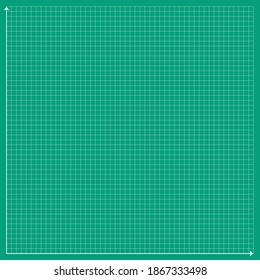 White x axis and White y axis on green background