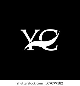 White YC Swoosh Logo Vector