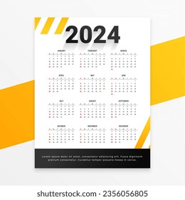 white and yellow 2024 event planner template organize office task vector