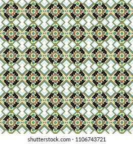 White, yellow and black texture. Graphic vector pattern. A seamless background. Wallpaper in the geometrical style. Abstract ornament.