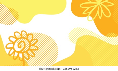 formas de fluido dinámico blanco y amarillo fondo abstracto para el diseño de la plantilla de pancarta del folleto