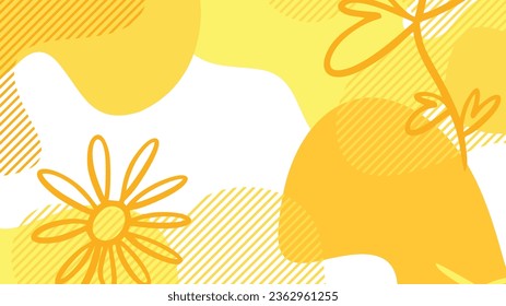 formas de fluido dinámico blanco y amarillo fondo abstracto para el diseño de la plantilla de pancarta del folleto