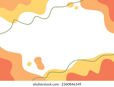 white and yellow fluid shapes abstract background for brochure flyer banner template design