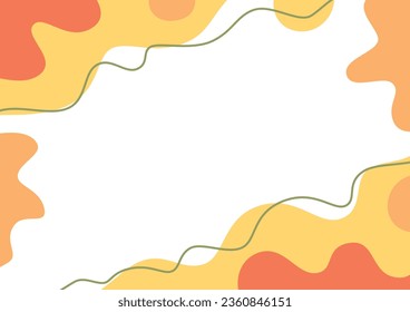 fondo abstracto de formas de fluido blanco y amarillo para el diseño de plantillas de pancartas de volante de folletos