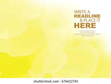 white yellow light background can be used for poster, banner, layout, annual report, web design, Invitation, Leaflet, texture Cover page design.