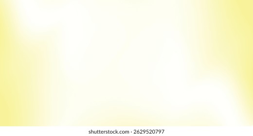 Gradiente abstracto blanco amarillo pastel con fondo de Anuncio de Sitio web. Gradiente de color desenfocado ombre desenfocado abstracto moderno