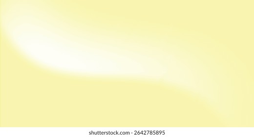 Gradiente abstracto blanco amarillo pastel con fondo de Anuncio de Sitio web. Gradiente de color desenfocado ombre desenfocado abstracto moderno