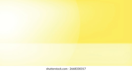 Fundo abstrato do gradiente pastel amarelo branco com fundo do banner do site. Gradiente de cor desfocado, moderno