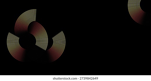 white, yellow, red, orange metal circle frames 3d vector realistic illustration. First, second and third place medals or buttons isolated on black background. Certified. Quality blank, empty badge set. 