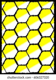 White and yellow seamless honeycombs texture - 
Bee, Cleaning, yellow, white - Metal, Animal Scale

