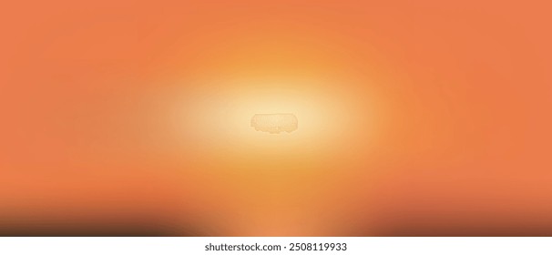 white yellow sun orange blurred gradient mesh color abstract background