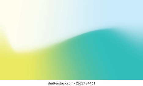 White and Yellow to Teal Gradient Background