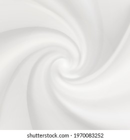 White yogurt waves, realistic creamy milk vortex texture
