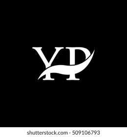 White YP Swoosh Logo Vector