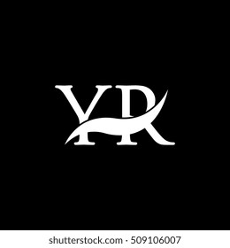 White YR Swoosh Logo Vector