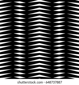 White zigzag strokes. Jagged stripes. Seamless surface pattern design with triangular waves ornament. Repeated chevrons wallpaper. Digital paper for page fills, web designing, textile print. Vector.